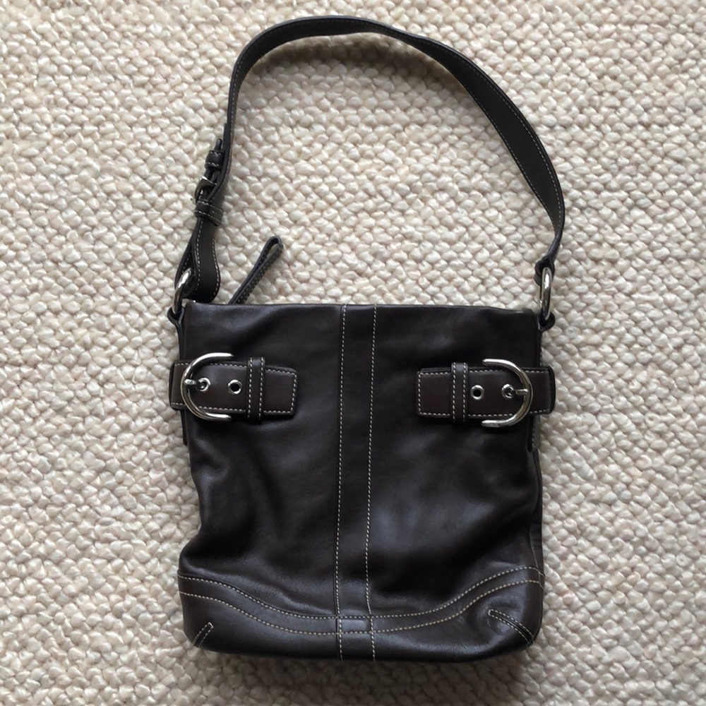 Coach Crossbody Brown Leather Bag